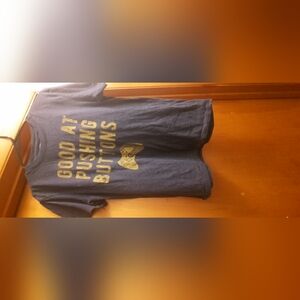 Mens M Good At Pushing Buttons shirt